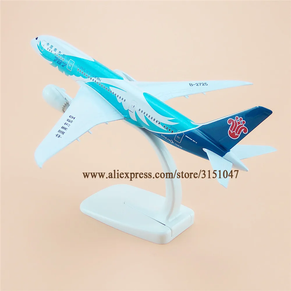 Модель самолета China South Airlines модель из металлического сплава 20 см с отлитым