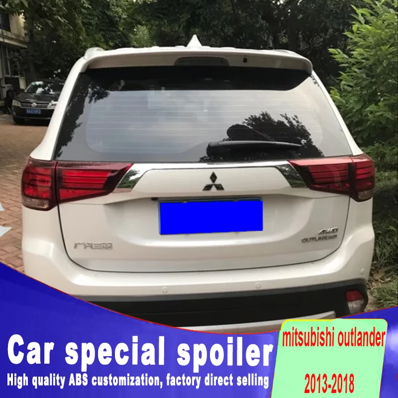 Большой высококачественный спойлер из АБС пластика 2013 2014 2015 2016 2017 для mitsubishi outlander