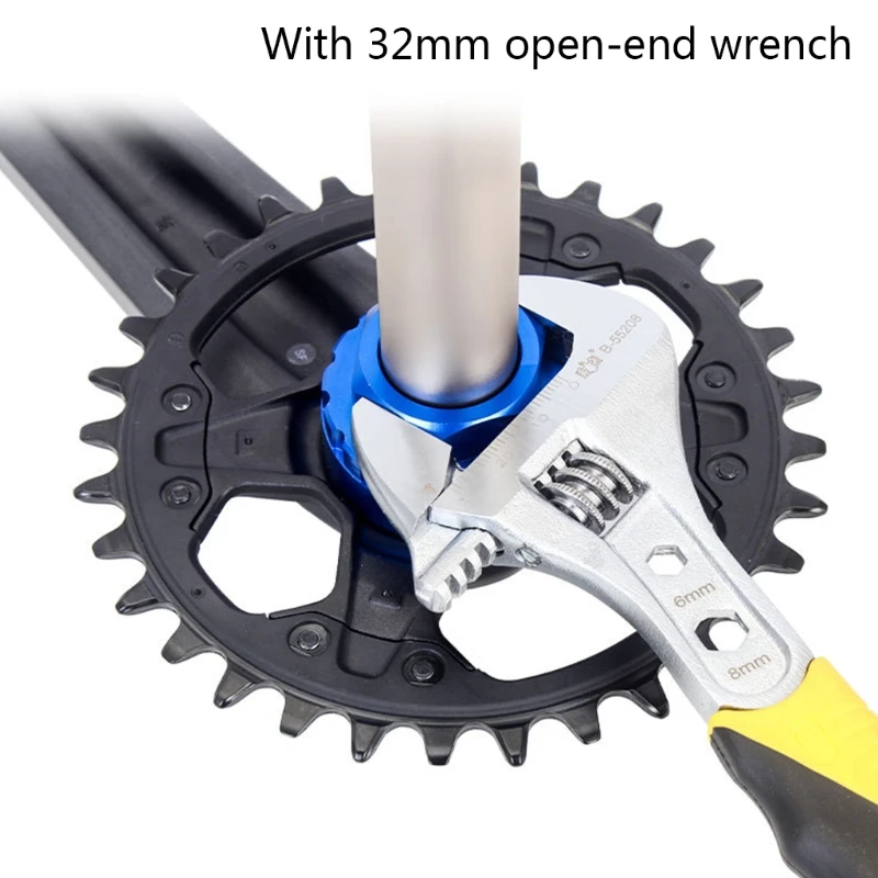 

Direct Mounting Disc Removal Tool 12-Speed Bike Chainring Tool Crankset Mounting Sleeve Crank Puller Crank Arm Remover