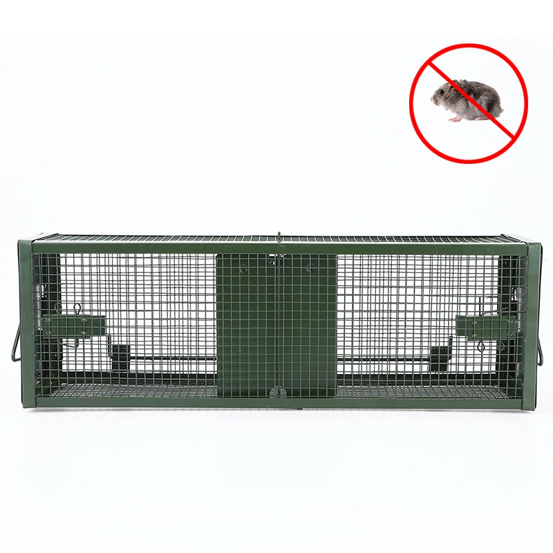

Reusable Double Door Mouse Bait Snap Rat Catching Mice Mouse Traps Spring Rodent Catcher Mouse Bait Snap Hamster Trap