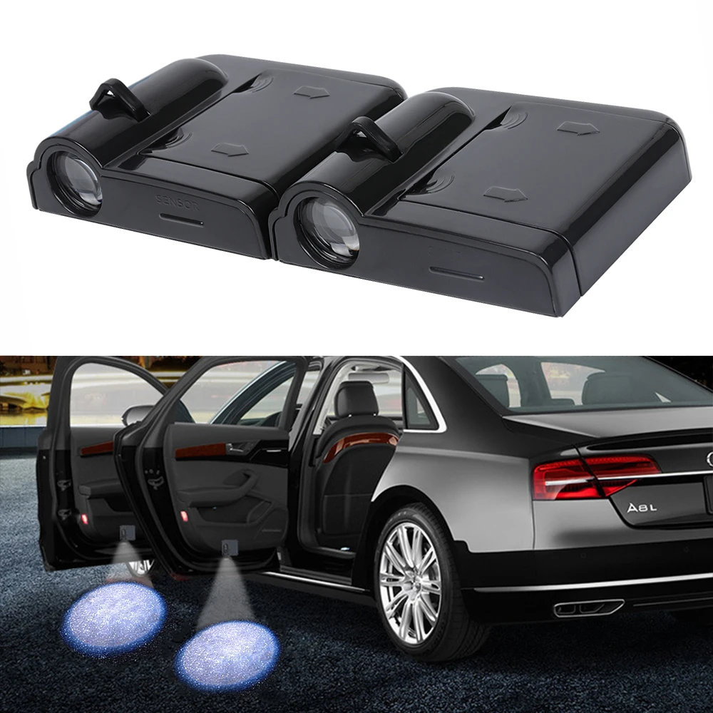 2X светодиодный дверь логотипа автомобиля проектор Ghost Shadow светильник для Skoda octavia