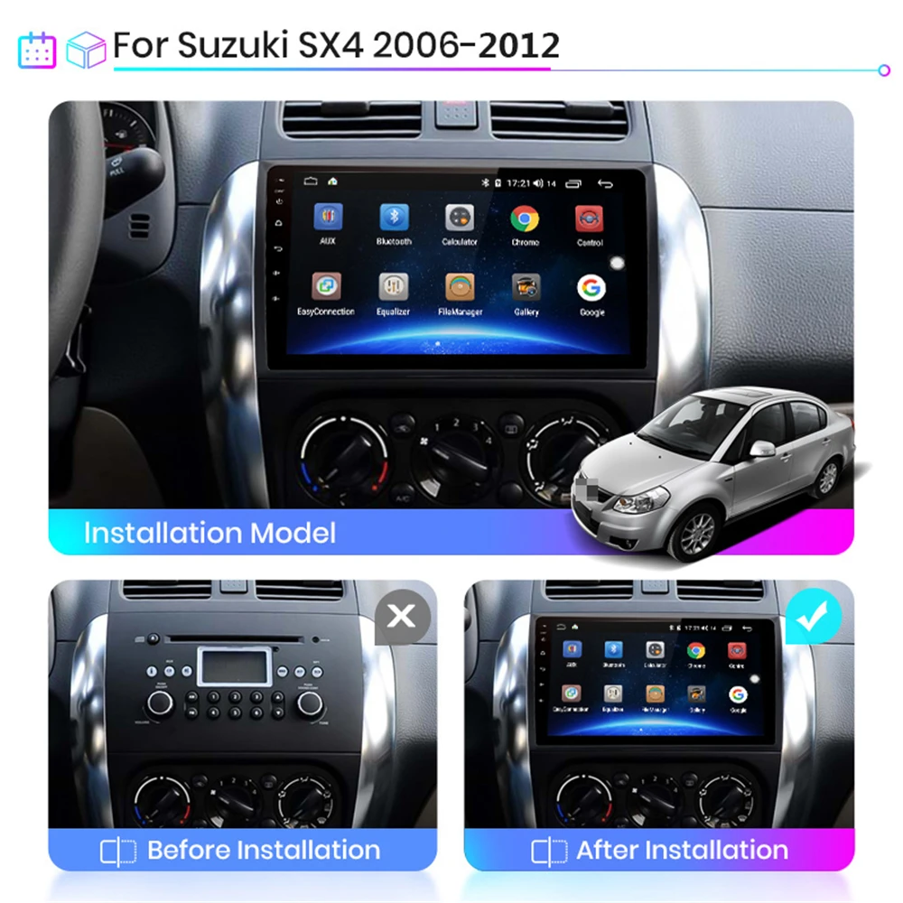 Автомагнитола 2 din мультимедийный видеоплеер на Android 2006 с экраном диагональю 2007