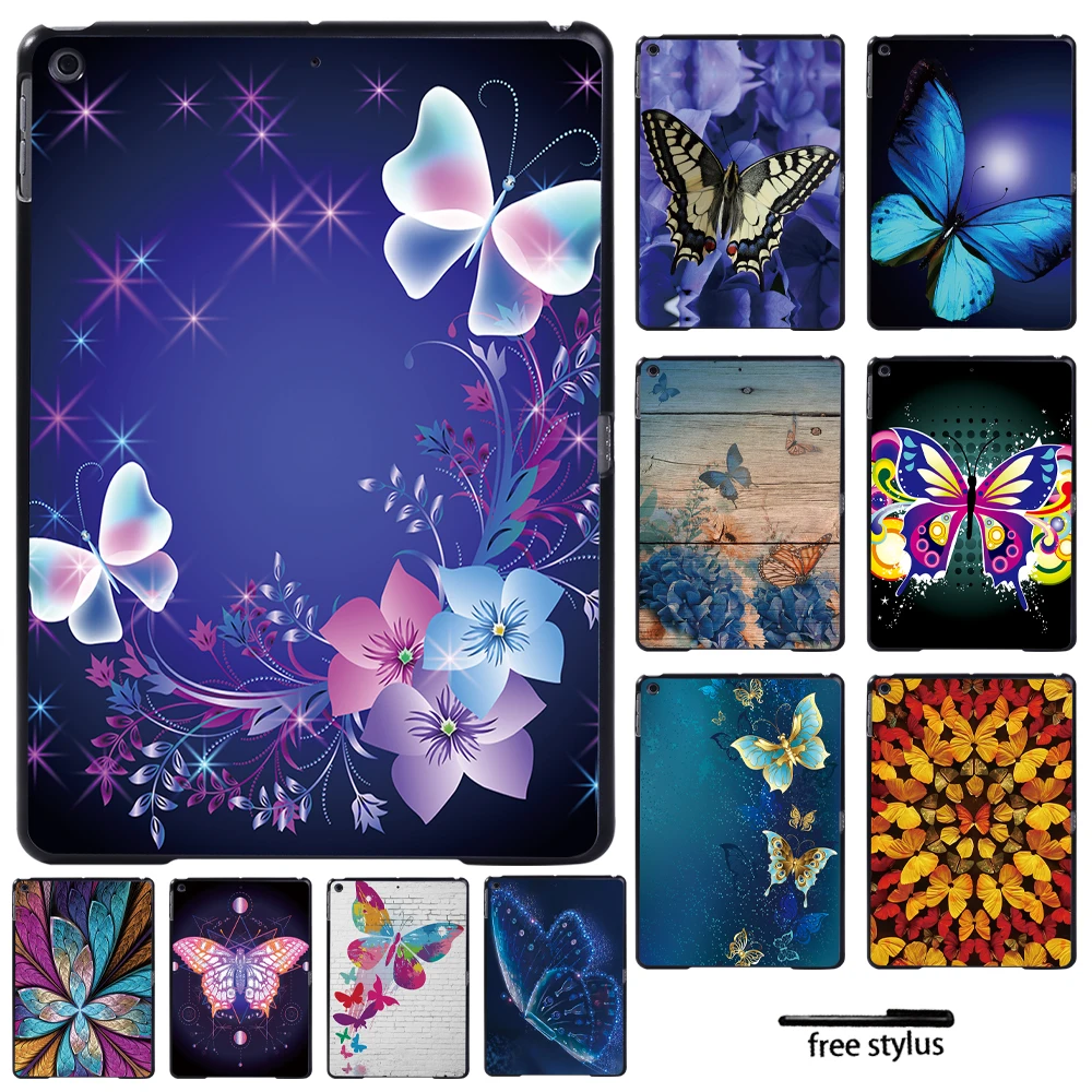 

Ultra Thin Tablet Case for Apple IPad 5th 6th/7th 2019/8th 2020/ Mini 1 2 3 4 5/ IPad 2 3 4 Hard Tablet Cover Case + Stylus
