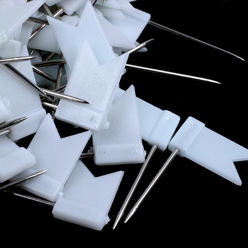

100 Flag Shape Map Pins Cork Notice Board Drawing Pins Push Pin