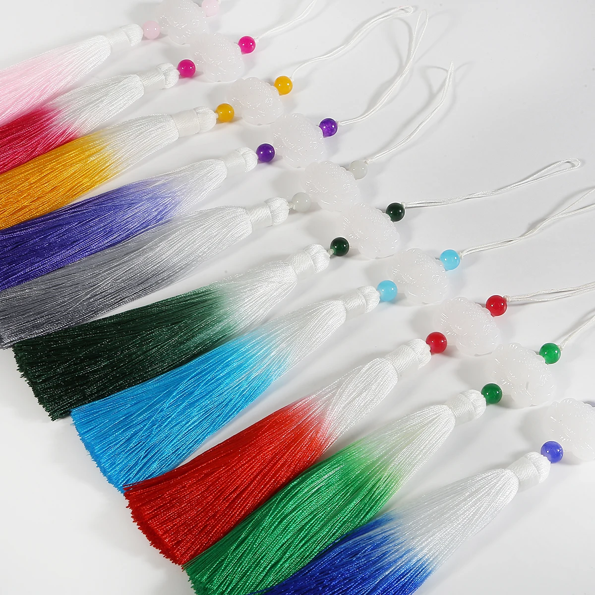 1 шт. разноцветные белые нефритовые кисточки в форме лотоса DIY украшения