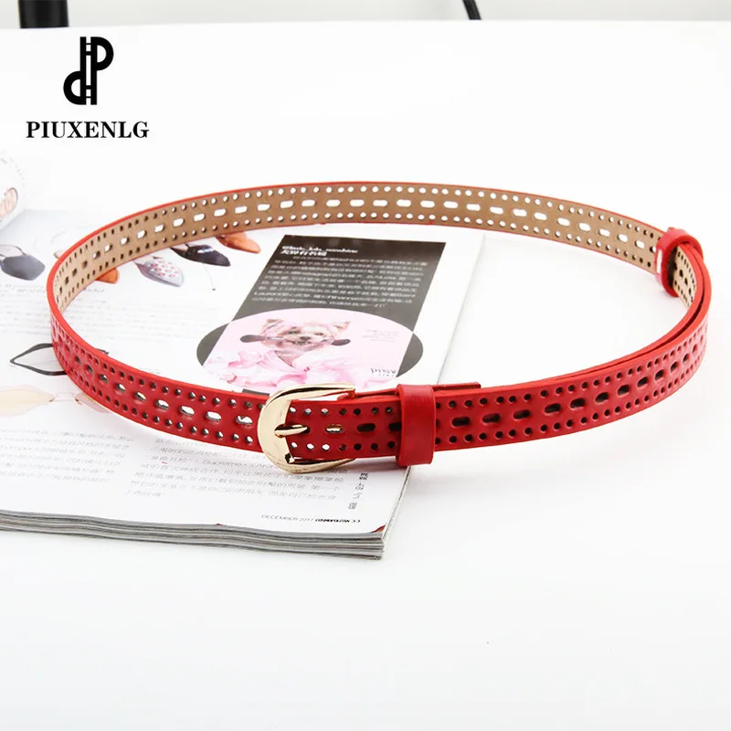 

Fashion New Women leather Girdle Metal Buckle Pure Color Waistband Belt Buckle Belts For Women Lady Girdle New Fashion L6#