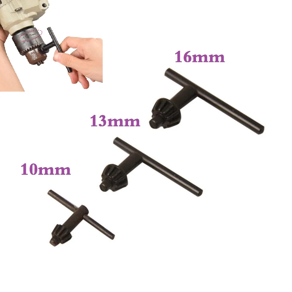 

2pcs Drill Chuck Key Black Chrome Vanadium Steel Drill Chuck Wrench Brand New