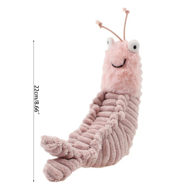 

22cm Lovely Sheldon Shrimp Plush Toy Stuffed Animal Cartoon Scales Toys for Kids