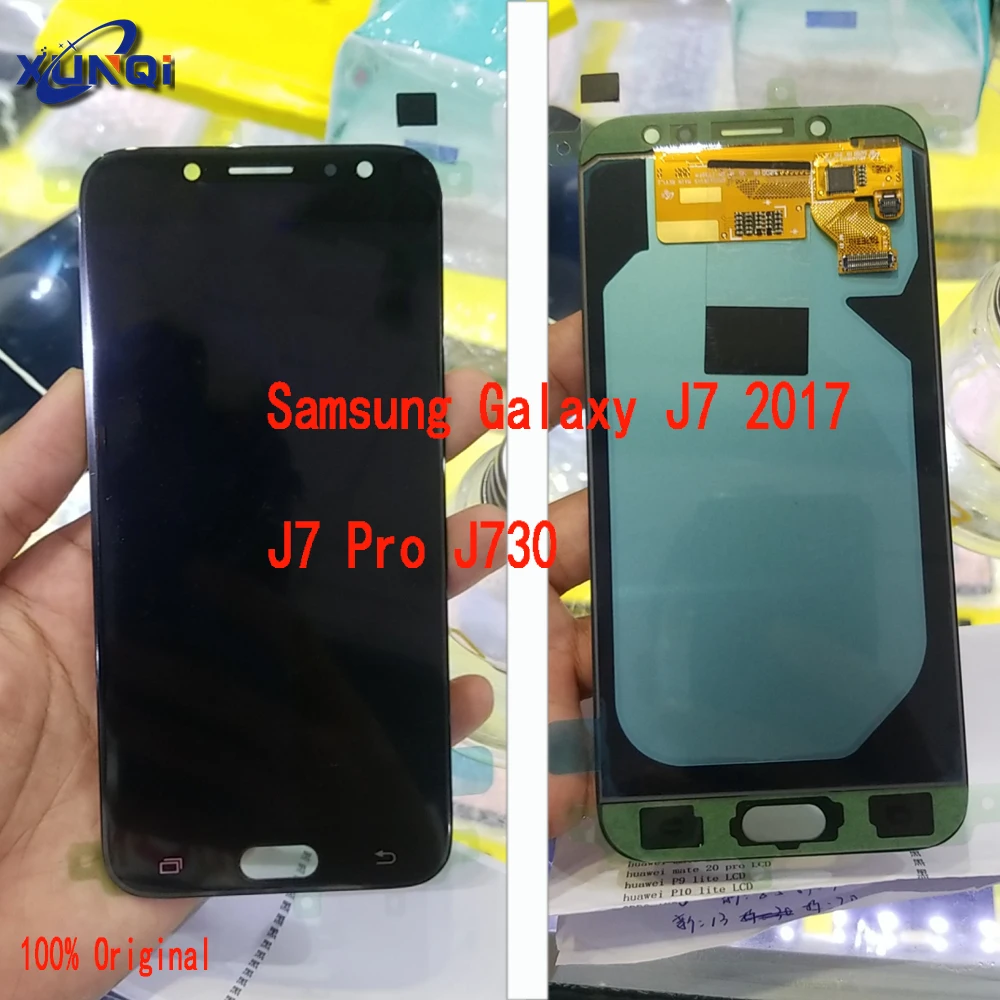 ЖК экран AMOLED для SAMSUNG Galaxy J7 Pro сменный сенсорный Pro|Экраны мобильных телефонов| |