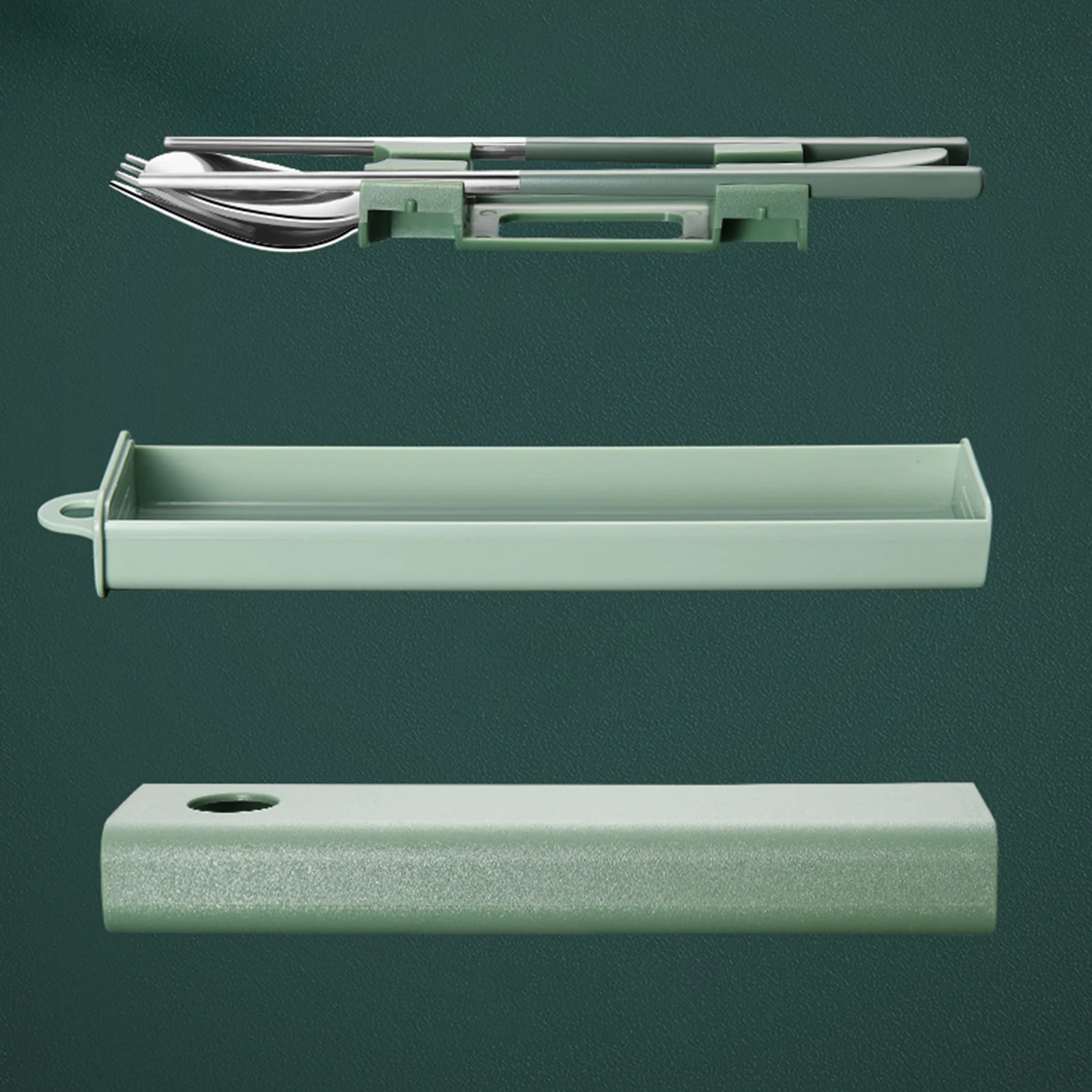 Дорожная посуда портативный набор многоразовых столовых приборов из