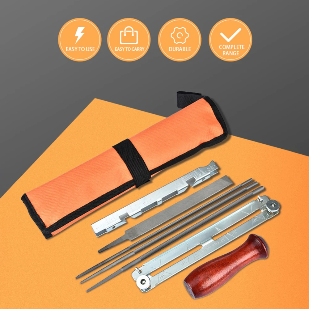 Новая Профессиональная бензопила набор для заточки цепи инструментов ручка из