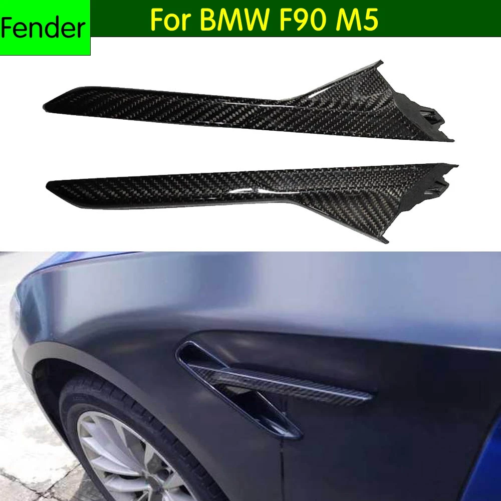 Углеродное волокно крыло светильник Накладка для BMW новый M5 F90 2018 2019 переднее