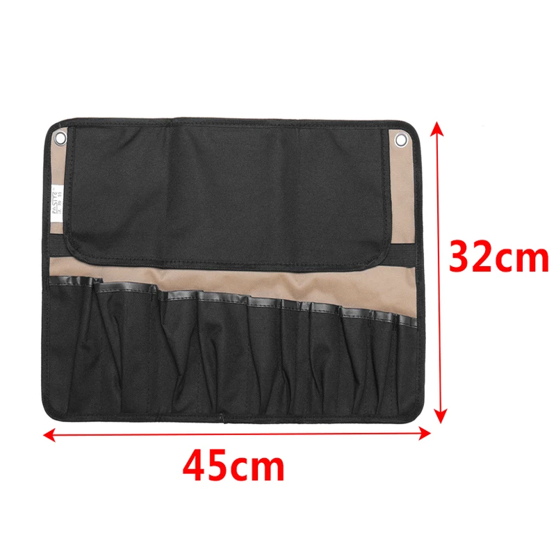 

Coffee Portable Chef Knife Bag Roll Bag Carry Case Bag Kitchen Cooking Tool Portable Storage Bag 10 Pockets Home Garden