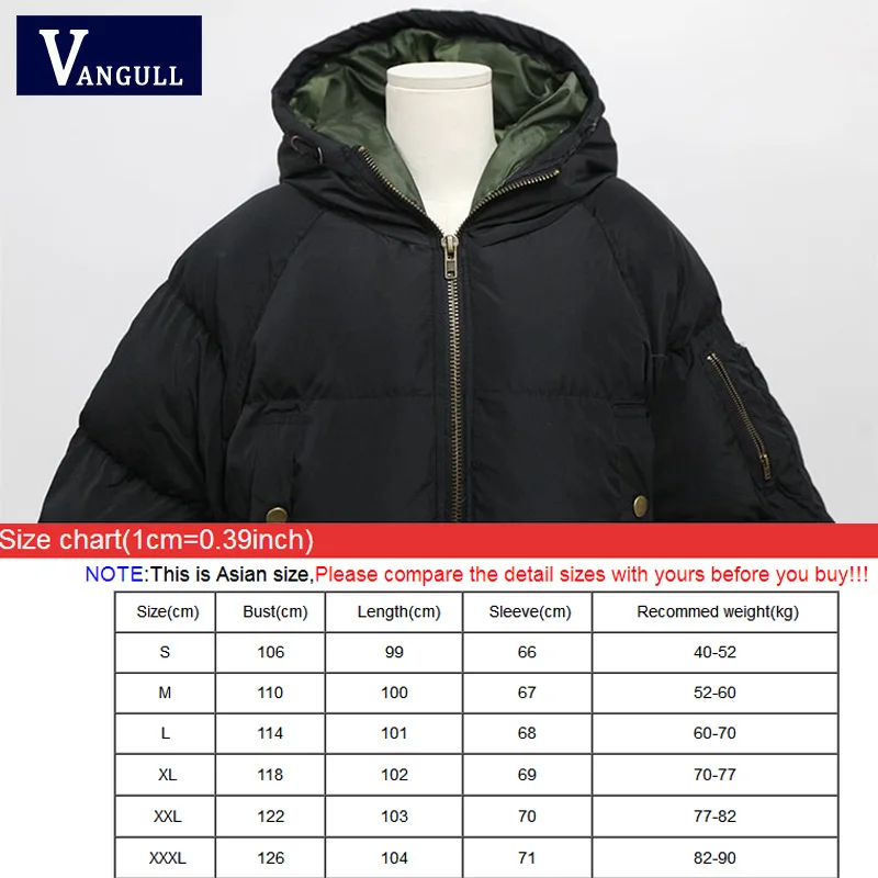 

Vangull Fashion Women Parkas 2019 New Arrival Solid Slim Long Oversize for Women's Cotton Slim Parka with Hooded Winter Jacket