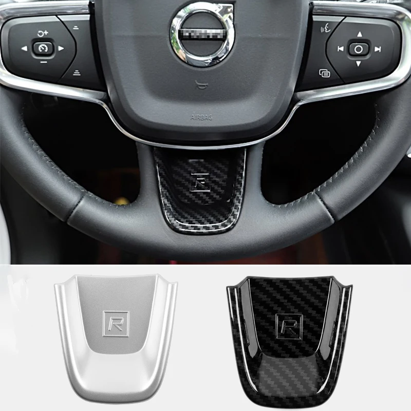 

For Volvo XC40 2018 2019 2020 Steering Wheel Decorative Stickers Protective Cover Accessories