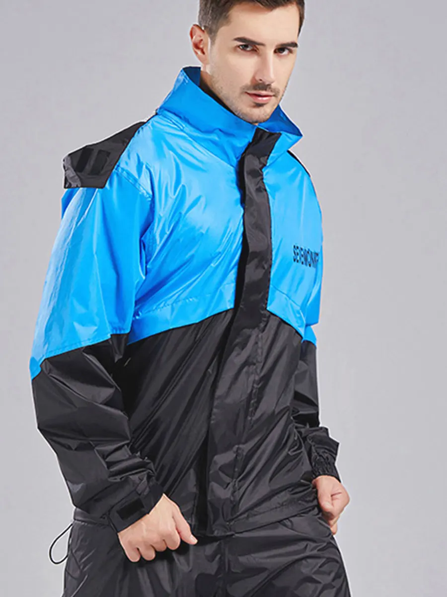 

Outdoor Raincoat Rain Pants Men's Waterproof Thin Raincoat Motorcycle Rain Jacket Men Camping Hiking Rain Clothing Poncho Gift
