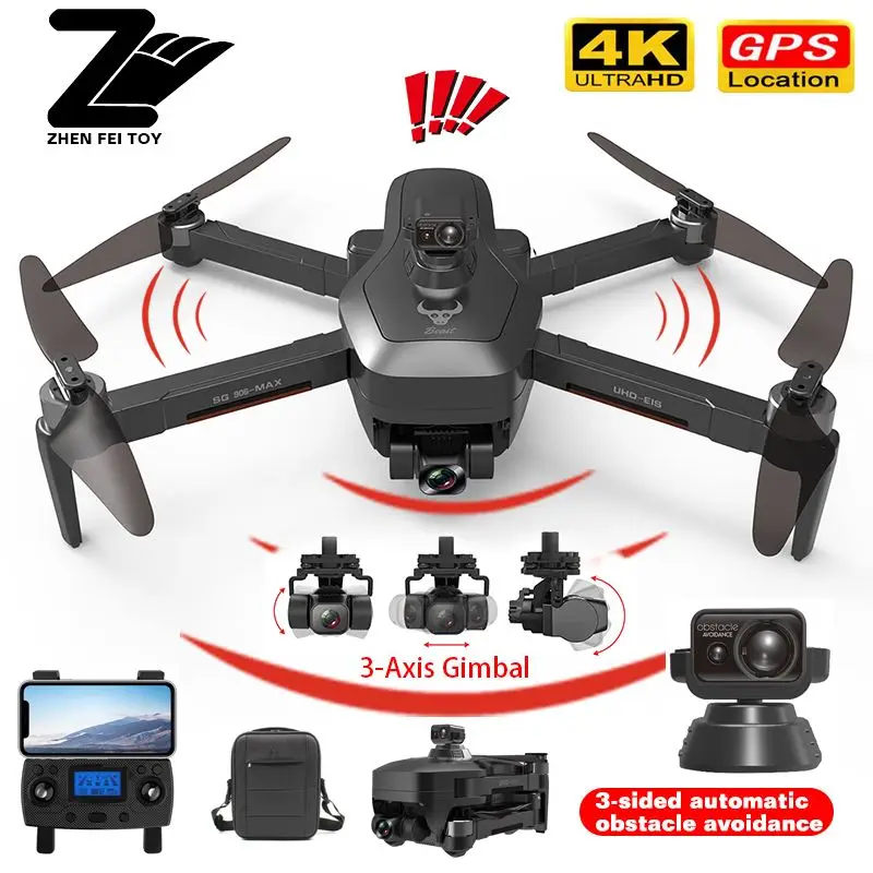 Новинка SG906 PRO3 MAX GPS Дрон 4K профессиональная камера 5G WIFI FPV автоматический обход