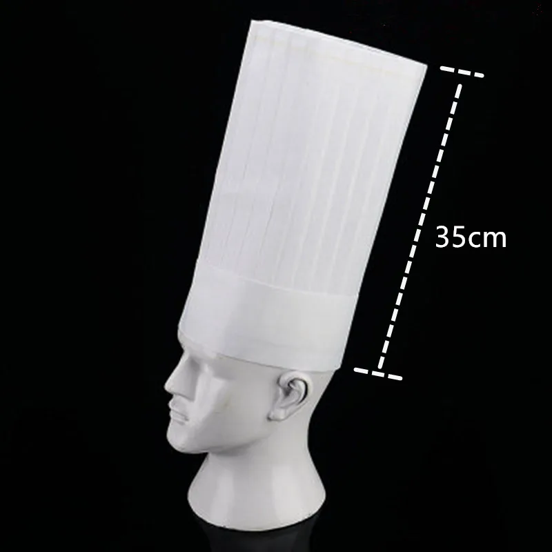 

20 pcs/bag chef hat hotel catering baking hat chef work hat paper hat non-woven fabric