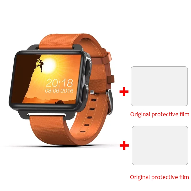 Orange add film LEM4 Pro, 2,2 дюймовый экран, 3g, Смарт-часы, Android 5,1, gps, wifi, 1 Гб+ 16 ГБ, 1200 мАч, большая батарея, Bluetooth, умные часы для мужчин и женщин - Цвет: Orange add film