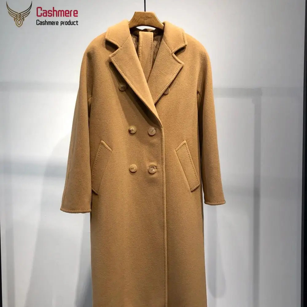 Женское пальто зимнее кашемировое женское длинное шерстяное классическое