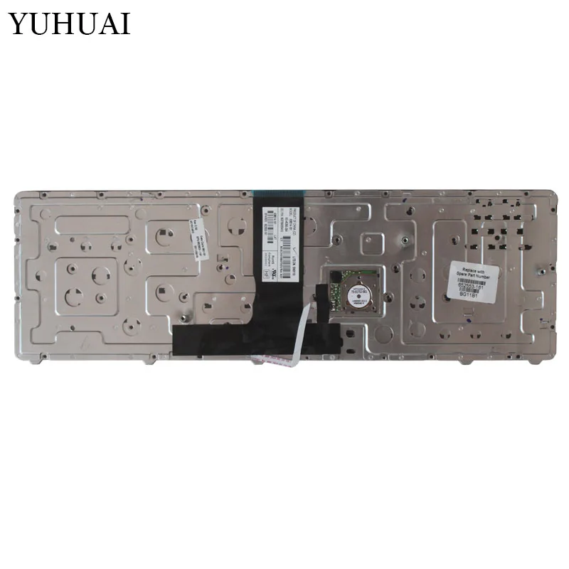 Новая латинская Клавиатура для ноутбука hp EliteBook 8760p 8760w 8770p 8770w LA черная клавиатура с каркасом для ноутбука 628514-161 SG-45300-29A