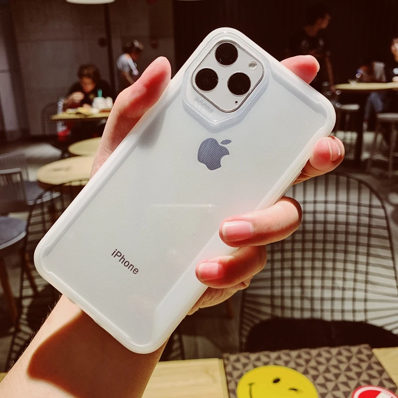 Цветной матовый сверхпрочный защитный прозрачный мягкий силиконовый чехол из