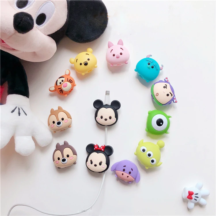 Универсальный защитный кабель с героями мультфильмов чехол для iPhone 8 Plus 5 5S SE 5C 6 6S 7