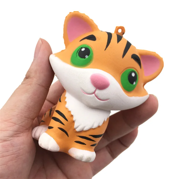 tiger Мягкие медленно растущие мягкие игрушки милые Kawaii Jumbo большой розовый единорог мультфильм животных мягкие игрушки Jumbo - Цвет: tiger