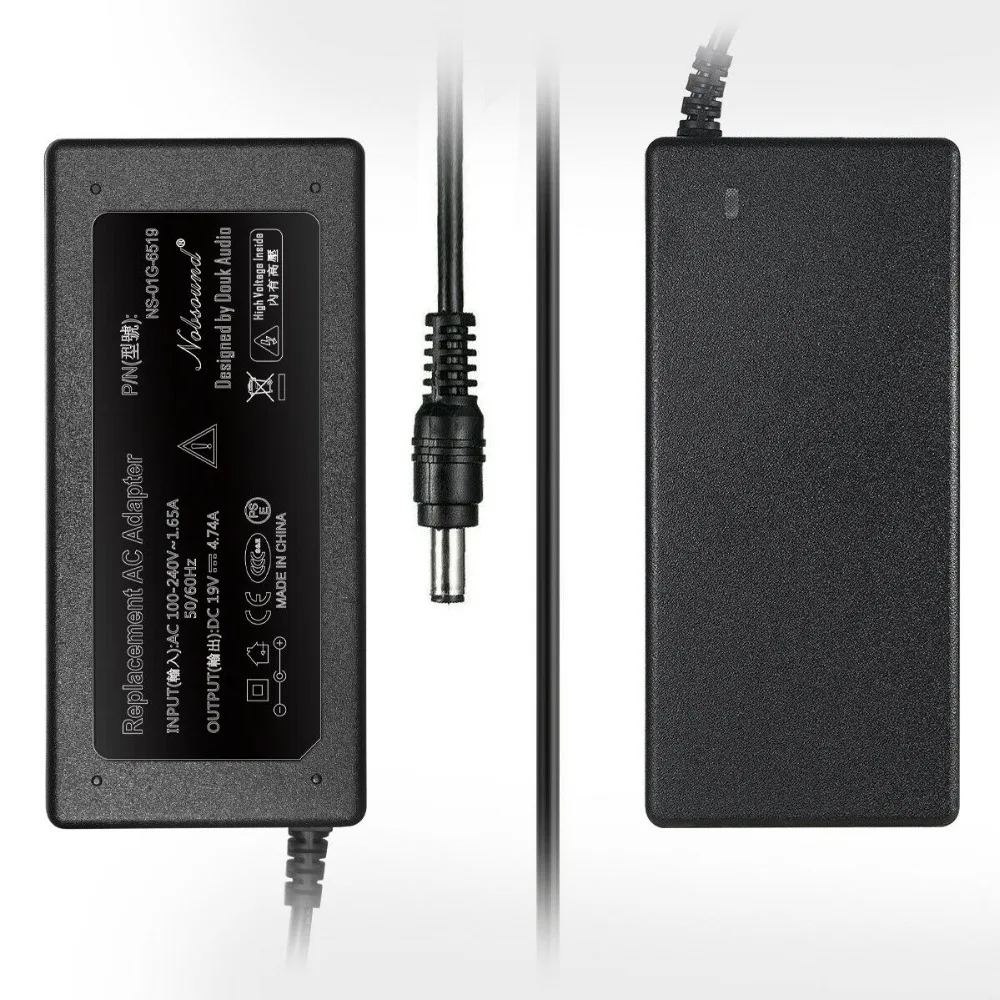 Nobsound DC 19V 3.42A Мощность адаптер Универсальный Питание Зарядное устройство Вход 100-240V 50/60Hz для цифровой усилитель
