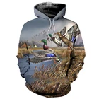 Мужская камуфляжная толстовка с капюшоном и длинным рукавом, в стиле Харадзюку