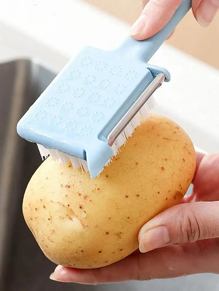 

Multifunctional 3 In1 Peeler Vegetable Slicer Kitchen Vegetable Peeler With Brush Fruit Slicer Peeling Tool Kitchen Accessories