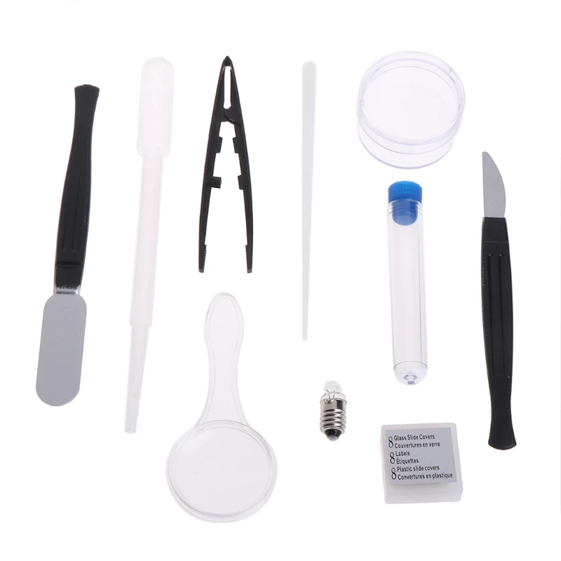 

Children Kid Biological Microscope Set Student Educational Toy 100x 600x 1200x