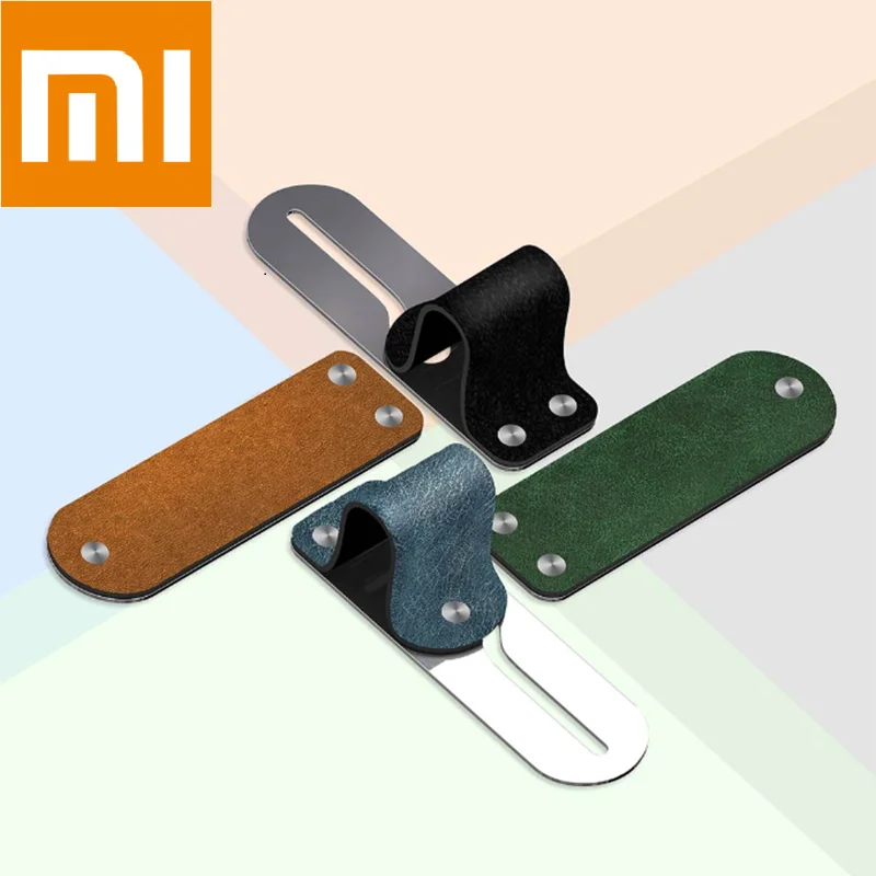 

Xiaomi Mijia Freefinger Finger Ring Holder Multi-function Fashion Mobile Phone Ring Bracket Leather Surface Portable Storage