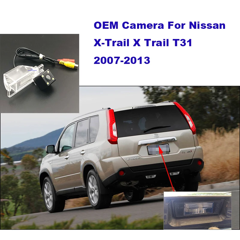 Yessun HD CCD камера ночного видения заднего вида для Nissan X-Trail 2010 для nissa X Trail 2010 T31 2007-2013