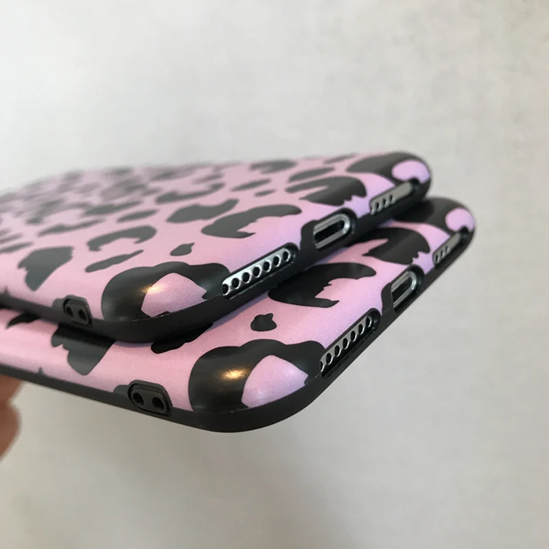 Винтажный чехол из фиолетового леопарда для iPhone 11 Pro Max Se 2020 8 7 Plus матовый