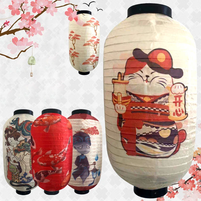 Фонарь в японском стиле наружный водонепроницаемый новогодний праздничный
