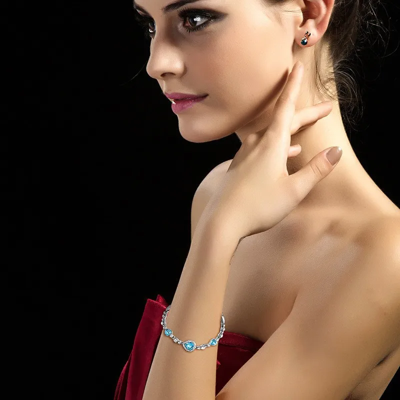 Стильный женский браслет с подвеской в виде сердца | Украшения и аксессуары