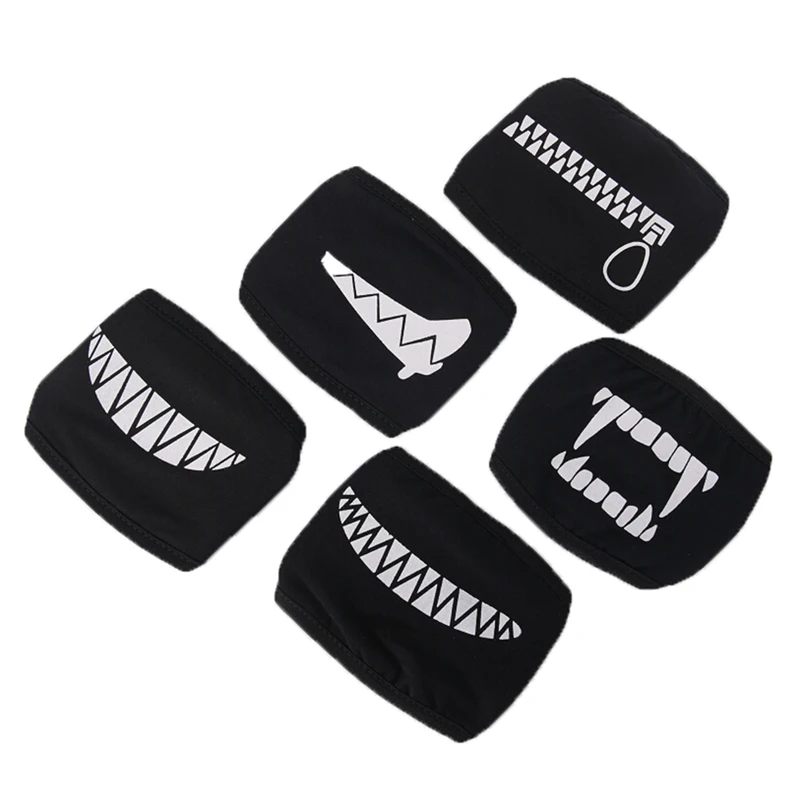 Велосипедная маска для лица 1 шт. черная хлопковая Пылезащитная рта и аниме