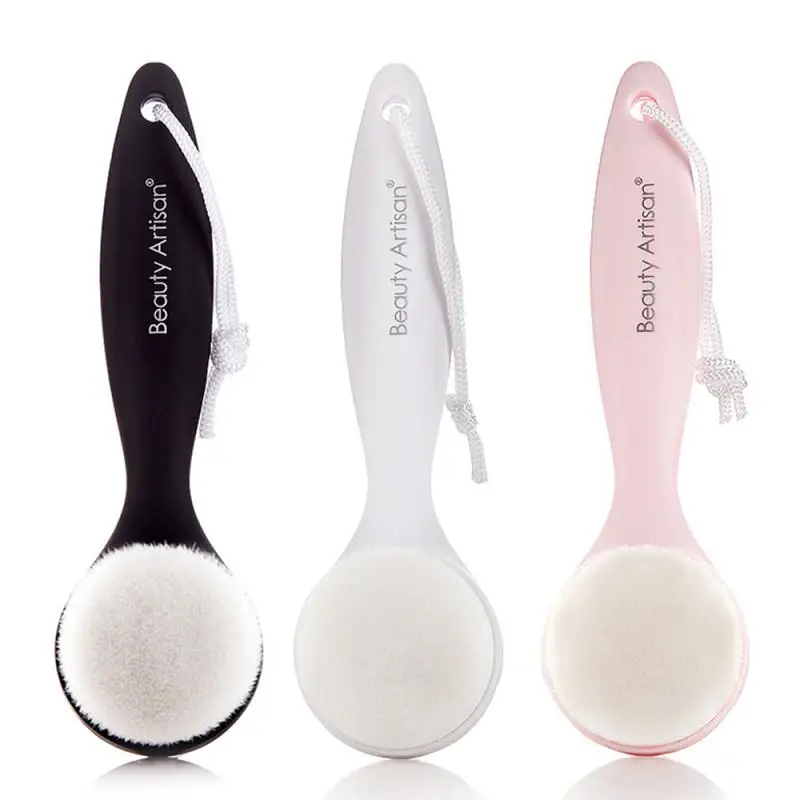 Чистка лица кисти ложки с длинной ручкой мягкая щетка для мытья удаляет черная