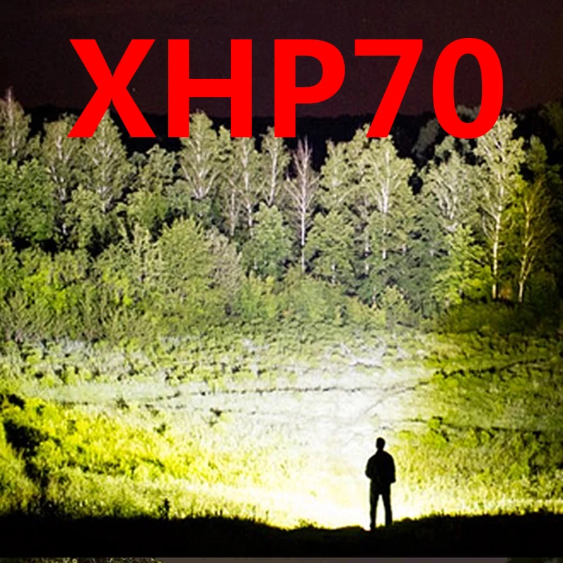 Светодиодный фонарик FX DZ90 XHP70 ффонарь 8000 Люмен CREE XM L2 T6 с фокусировкой для батареи