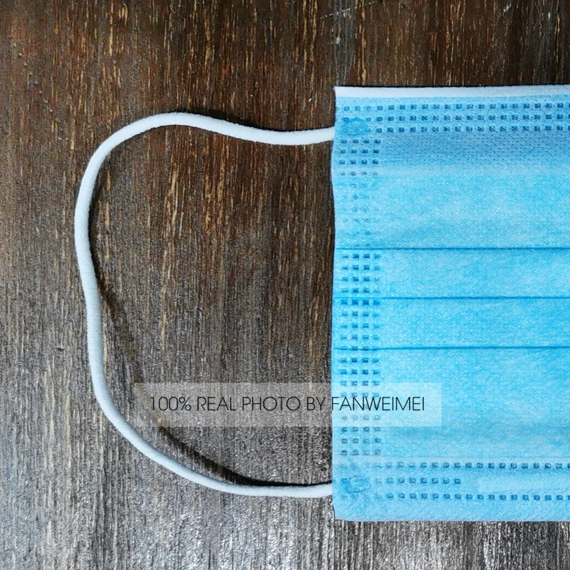 100 шт Одноразовые синие маски белые лица Быстрая Бесплатная Доставка Защитная fedex