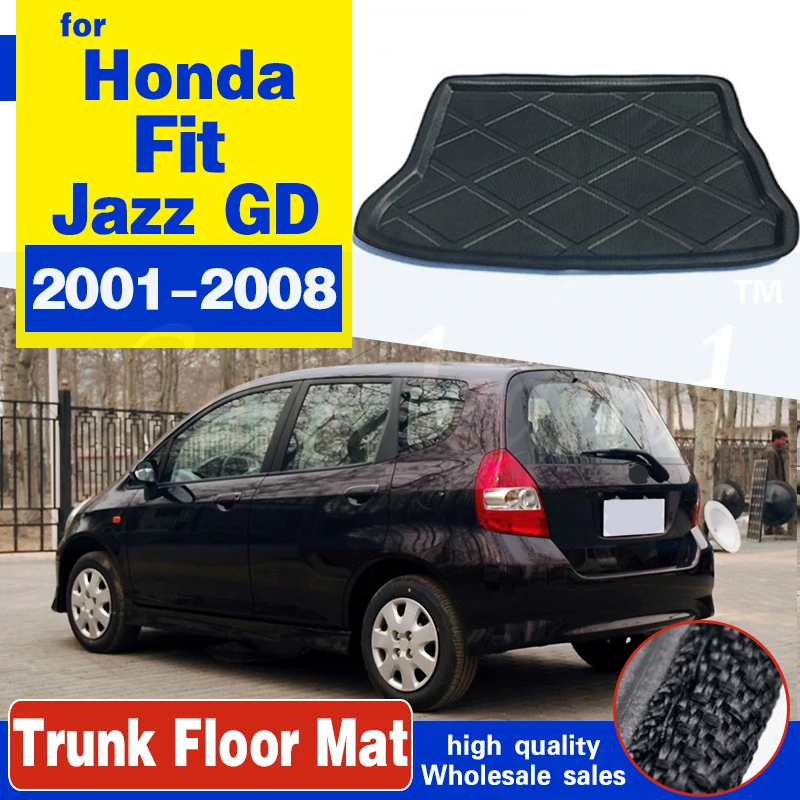 Автомобильный задний багажник Коврики для багажника ЛОТОК ДЛЯ Honda Fit Джаз GD 2001 - 2008