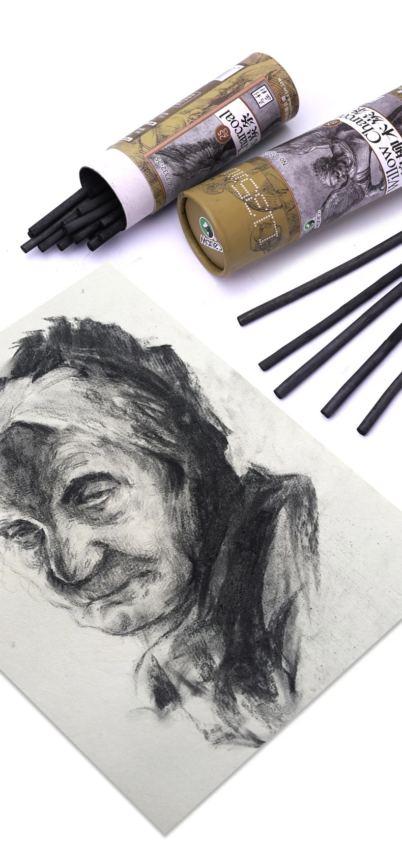 Marie's угольный карандаш Dibujo профессиональный набор De Lapices Profesionales Carboncillos Para Dibujar Woodless Lapiz углеродный карандаш