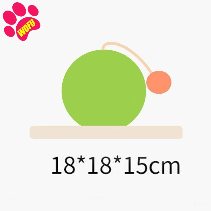 WOFUWOFU тканые сизальные кошачьи царапины мячи с деревянной основой игрушки для