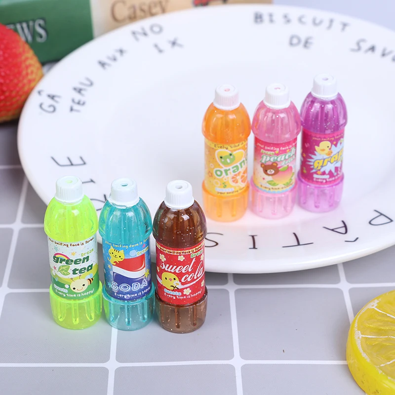

3pcs/set 1:12 Dollhouse Drink Juice Cup Miniature Simulation Drinks Kitchen Doll House Decoration Accessories