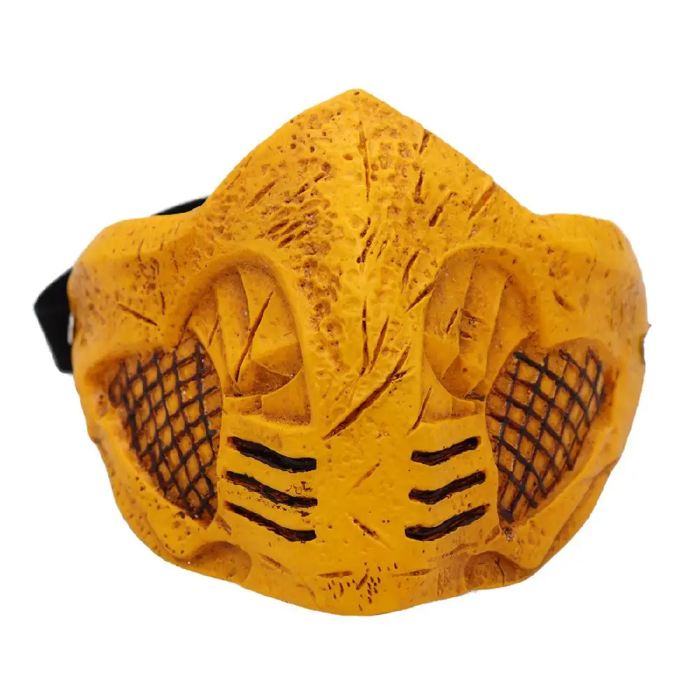 Игрушки для взрослых маска скорпиона Mortal Kombat 11 реквизит косплея резиновые