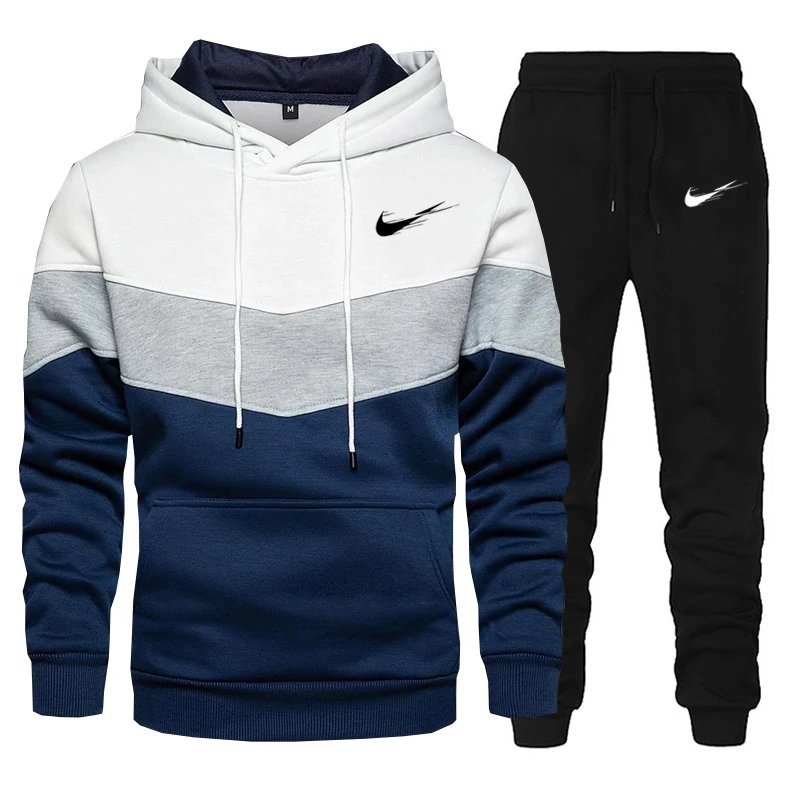 

Men's brand fashion printed autumn winter Hoodie and pants suit sportswear casual slim fit men's sports shirt jogging sportswear