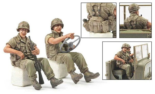 Unassambled 1/35 современный водителя грузовика бригады включают в себя 2 отдыха