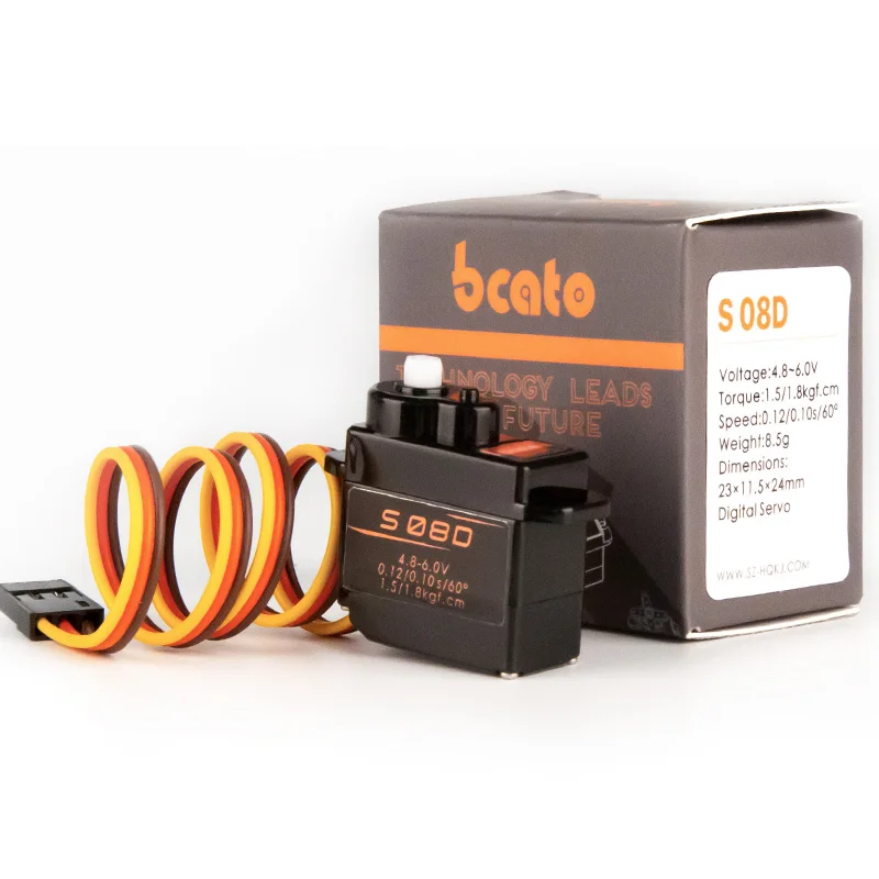 

Bcato S08D II Plastic Digital Micro Servo 8g/12g/ 2.4kg High-Speed Digital Servo for RC Helicopter Airplane RC Quadcopter