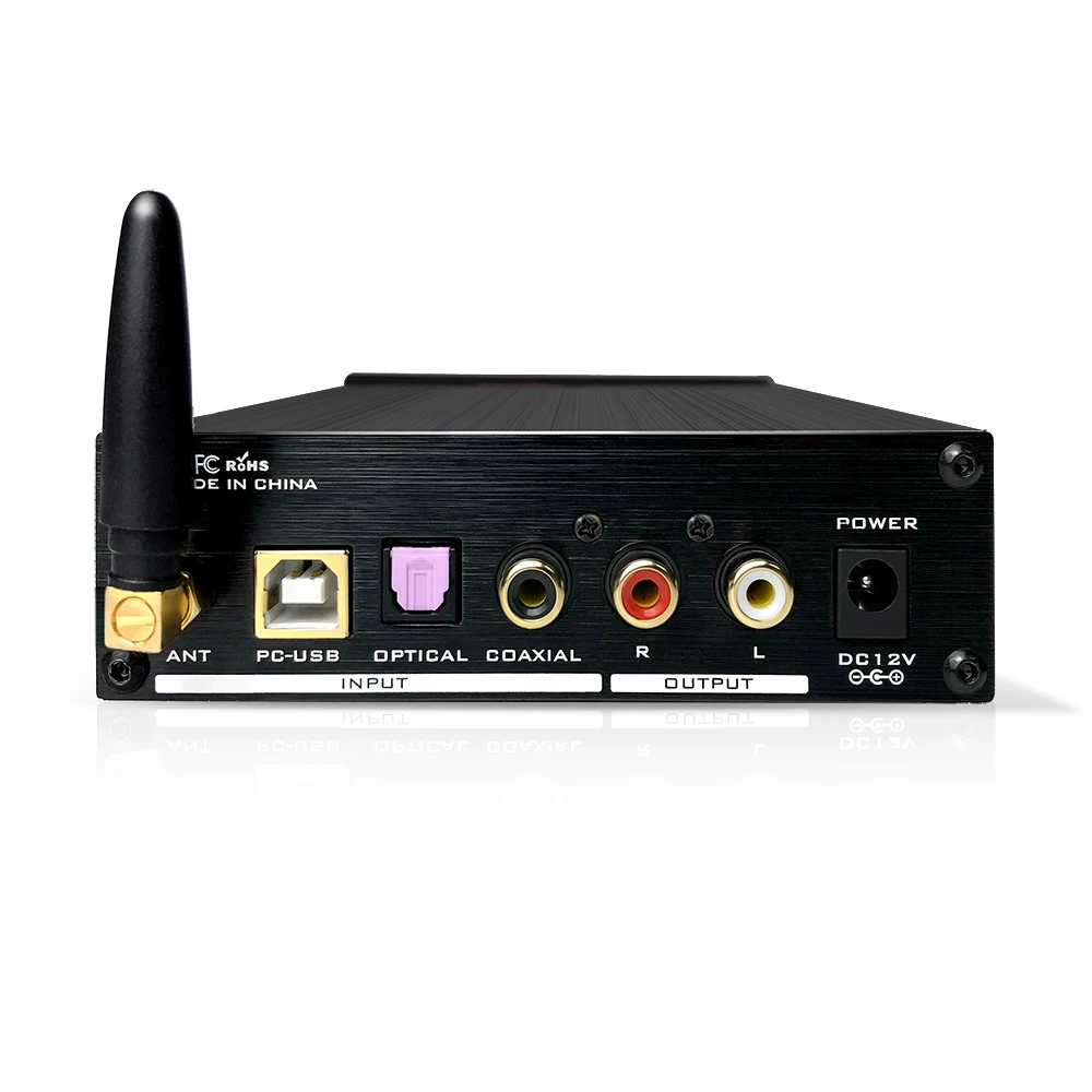 

FX-Audio D01 HiFi Bluetooth 5.0 DAC Decoder Headphone Amplifier with USB/Optical Fiber/Coaxial/RCA/6.35mm Interface, Aluminum Al